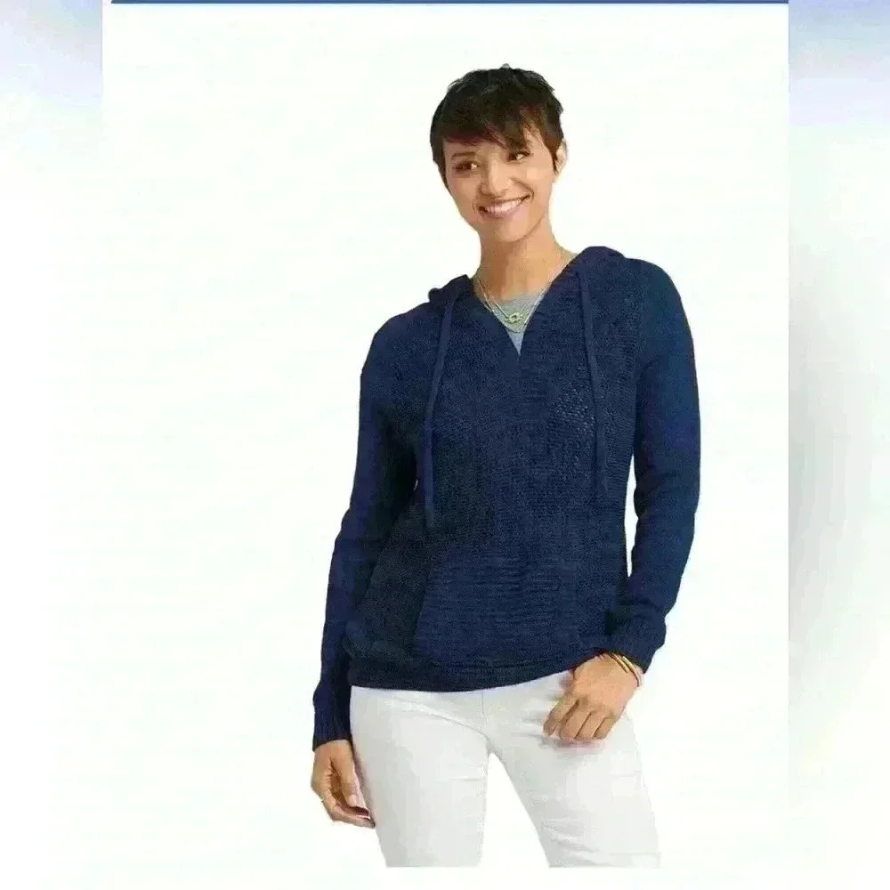 Prana Living Women’s Sugar Beach Sweater. Black size medium.